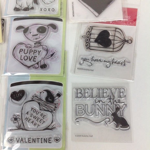 Small Clear Cling Stamp lot of 14 - Picture 5 of 8